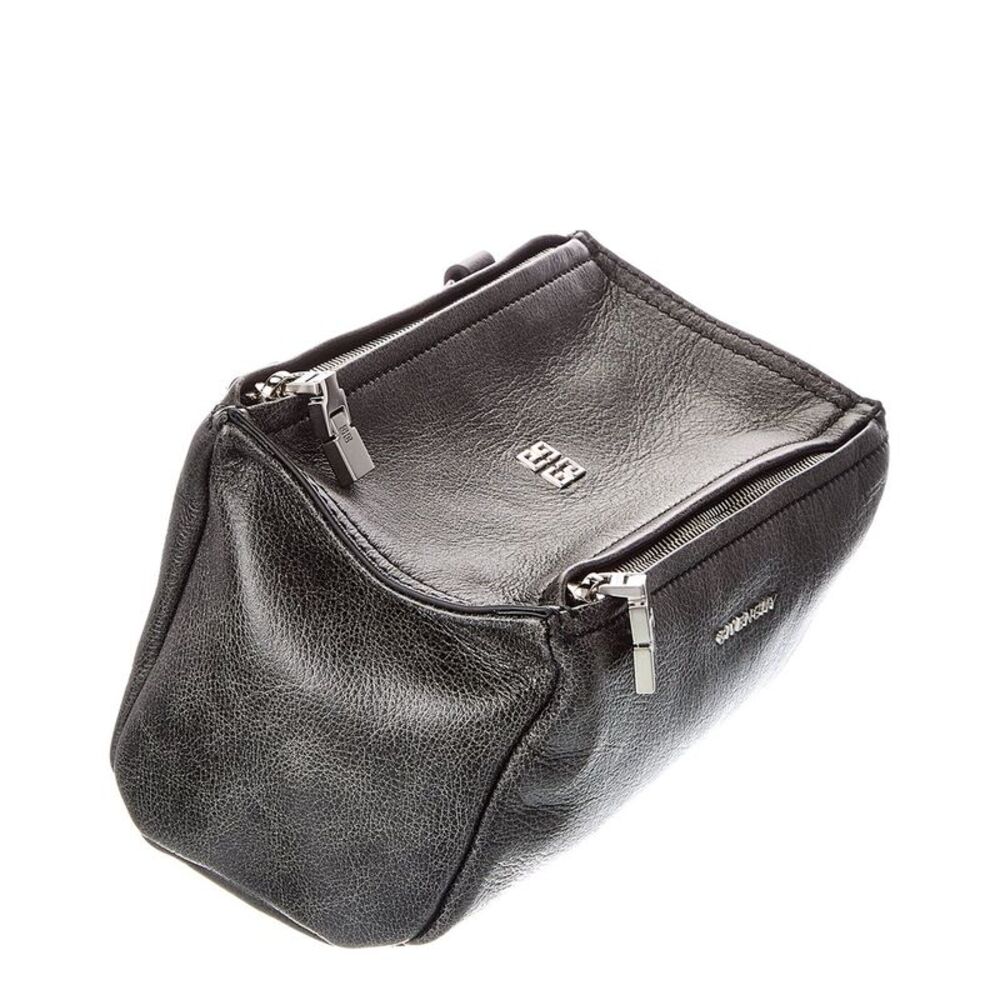 Givenchy Pandora Mini Leather Shoulder Bag, Black